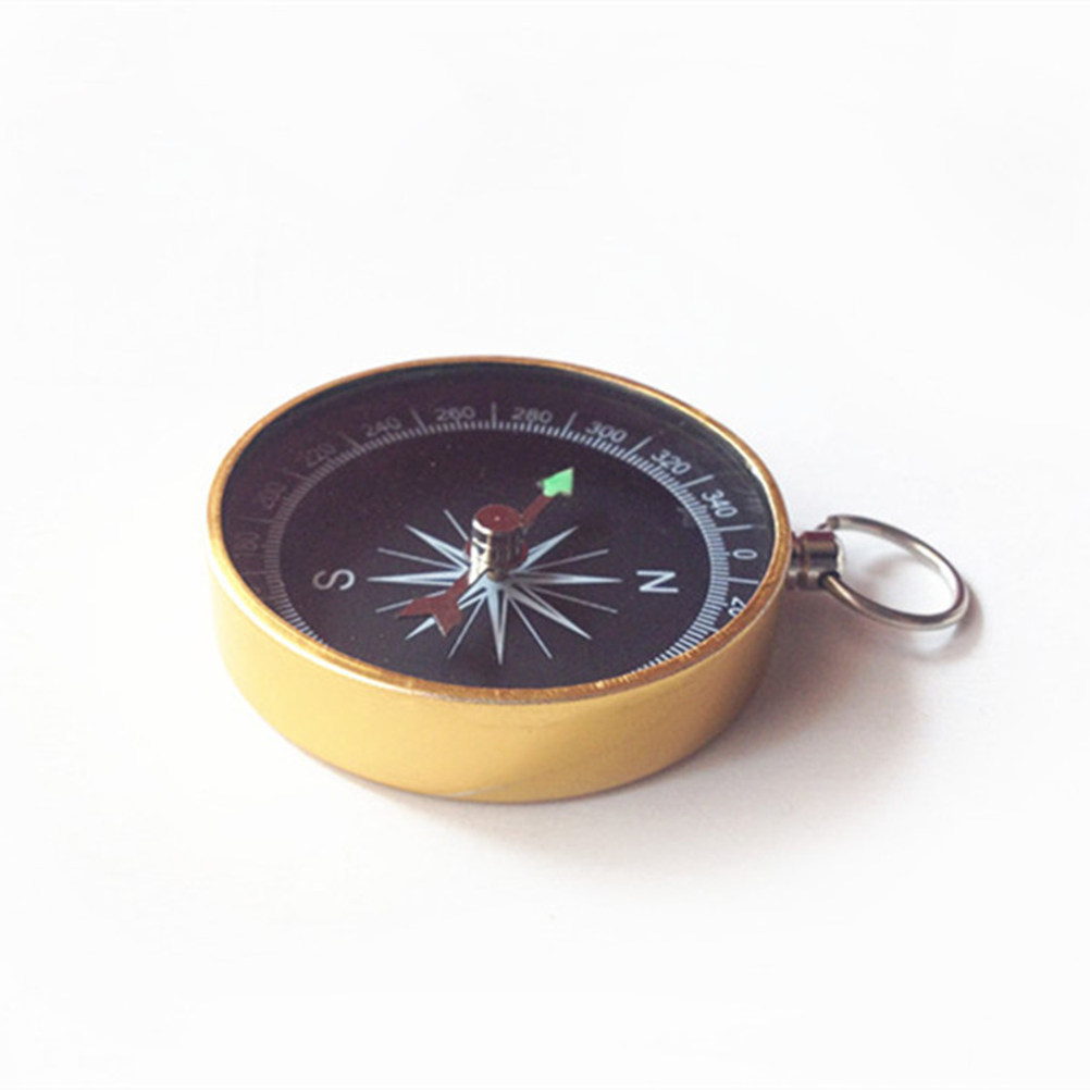 Compass Keychain Mini - 2 Peças Mini Bússola de Metal