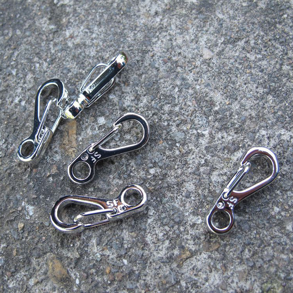 Compass Keychain Mini - 10 unidades de mini mosquetão de
