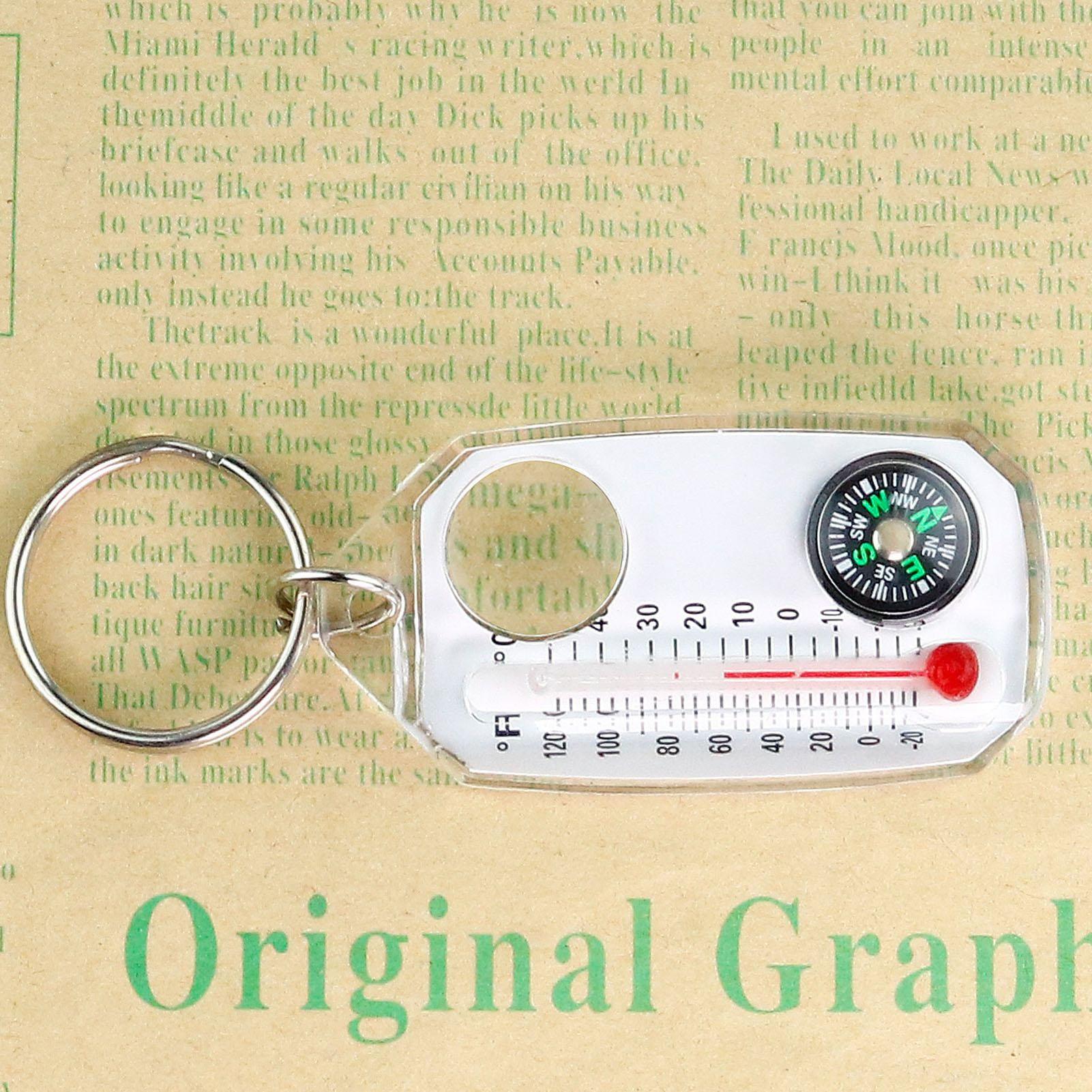 Bússola de Sobrevivência 3 em  - Compass Keychain Mini avaliação e preço