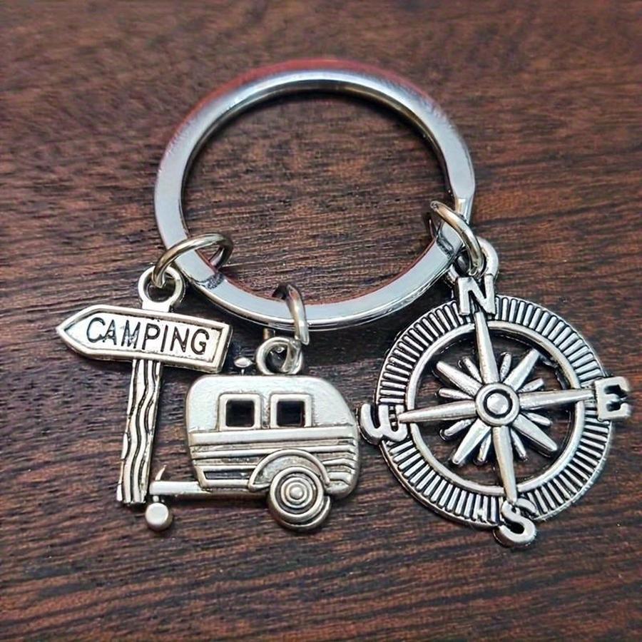 1/5/10/20/50/100 peças de chav - Compass Keychain Mini avaliação e preço