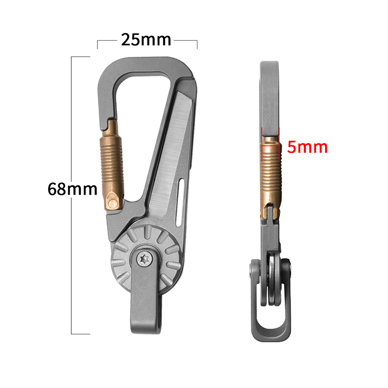 Chaveiro de carro de liga de t - Edc Carry Essentials avaliação e preço