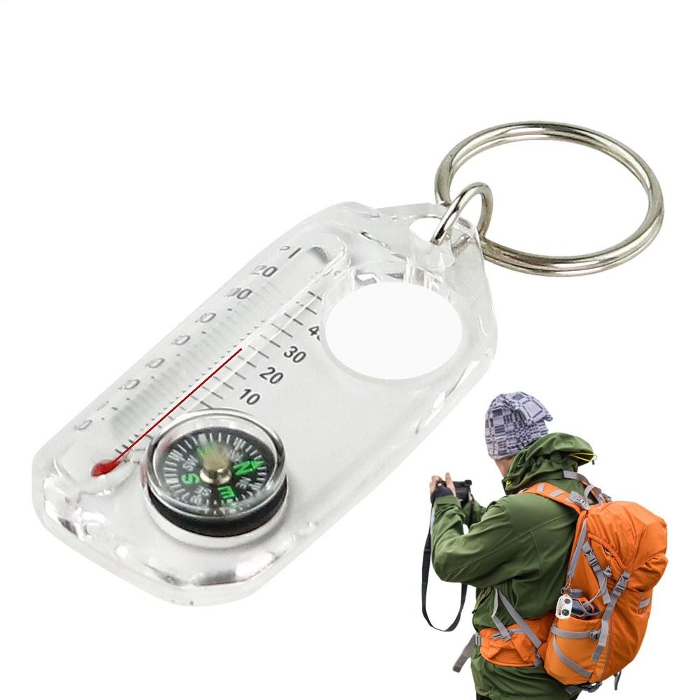 Portátil 3-em-1 função mini bú - Compass Keychain Mini avaliação e preço