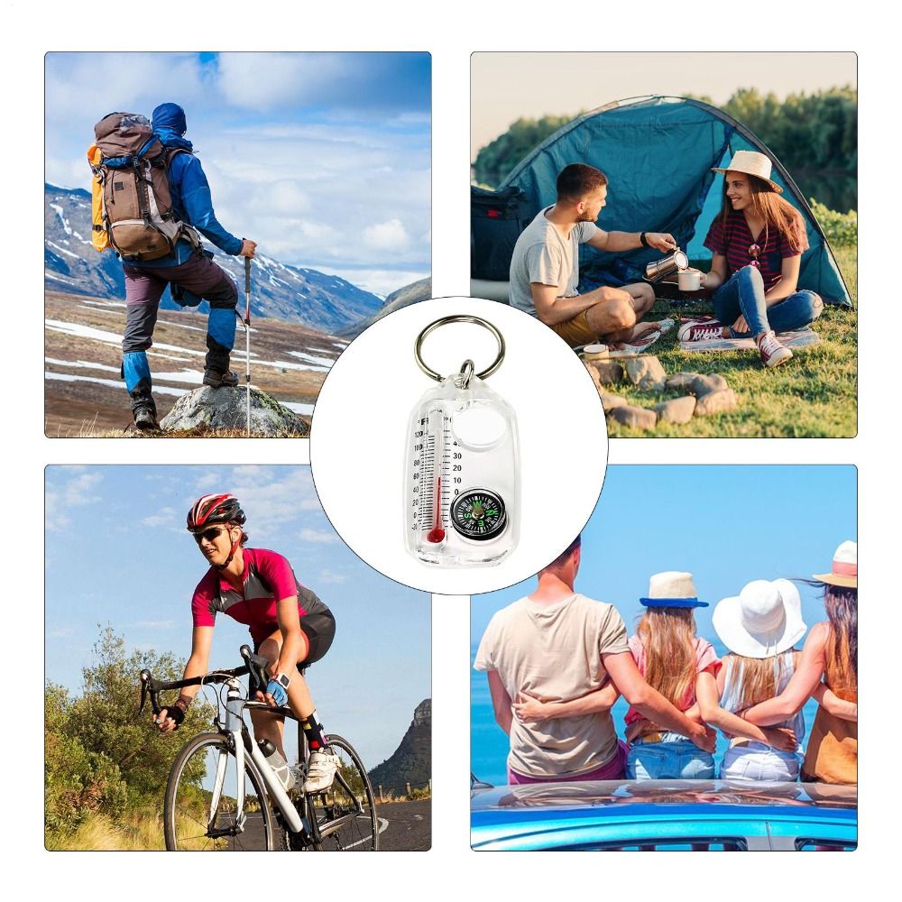 Portátil 3-em-1 função mini bú - Compass Keychain Mini avaliação e preço