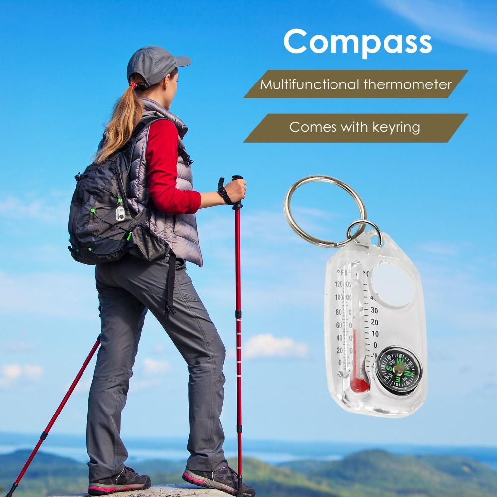 Portátil 3-em-1 função mini bú - Compass Keychain Mini avaliação e preço